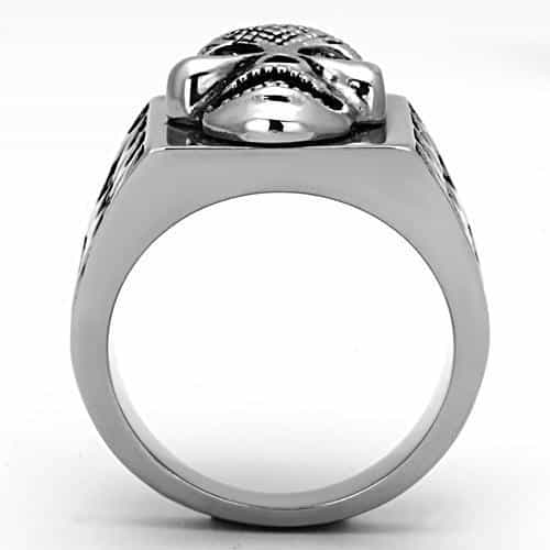 Stainless Steel Leopard Skull Ring | The Stainless Jewelry view 7