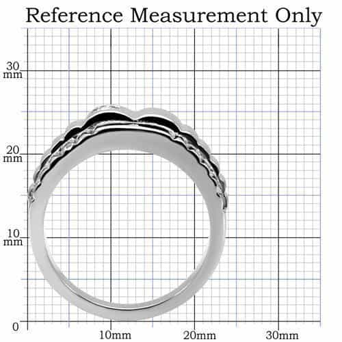 Stainless Steel CZ Cross Watch Link Mens Band Ring view 7