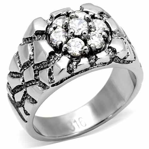 Stainless Steel Filigree Floral Ring | The Stainless Jewelry view 6