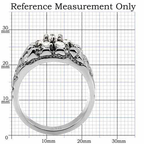 Stainless Steel Filigree Floral Ring | The Stainless Jewelry view 7