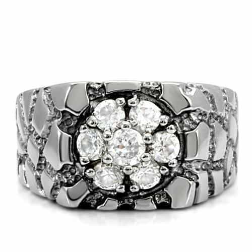 Stainless Steel Filigree Floral Ring | The Stainless Jewelry view 8