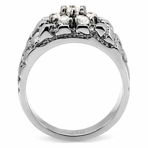 Stainless Steel Filigree Floral Ring | The Stainless Jewelry view 9