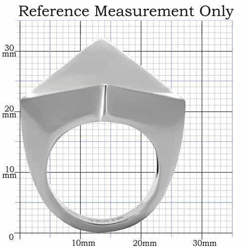 Stainless Steel Polished Angular Pyramid Ring view 7
