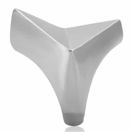 Stainless Steel Polished Angular Pyramid Ring view 10