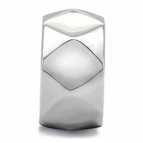 Stainless Steel Faceted Ball Ring | The Stainless Jewelry view 10