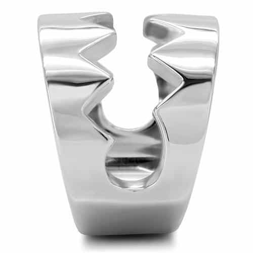 Stainless Steel Puzzle Heart Ring | The Stainless Jewelry view 5