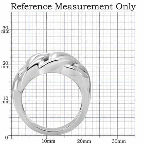 Stainless Steel Link Cocktail Ring | The Stainless Jewelry view 7