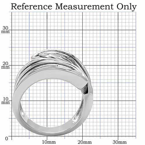 Stainless Steel Wave Stripe Ring | The Stainless Jewelry view 2