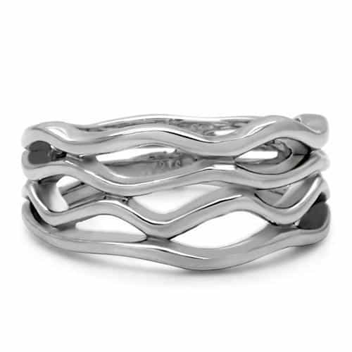 Stainless Steel Wire Flow Ring | The Stainless Jewelry view 8