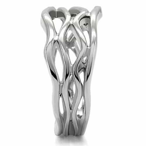 Stainless Steel Wire Flow Ring | The Stainless Jewelry view 10