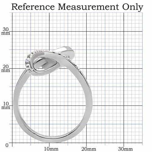 Stainless Steel CZ Infinity Pave Band Ring view 7