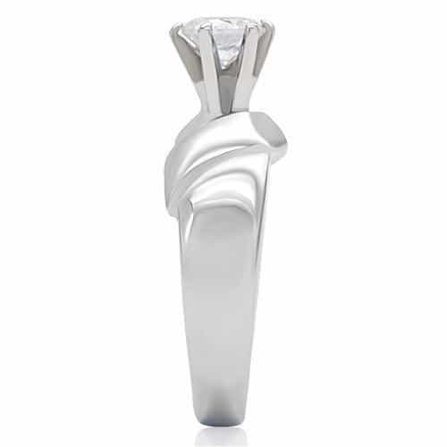 Stainless Steel Round Channel Band Ring | The Stainless Jewelry view 12
