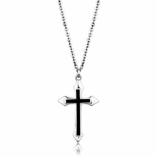 Stainless Steel Pointed Gothic Cross Pendant view 1