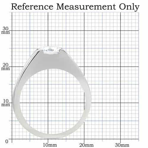 Stainless Steel Round Ribbed Wide Ring | The Stainless Jewelry view 7