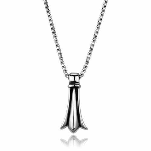 Stainless Steel Dagger Sword Blade Pendant Necklace view 1