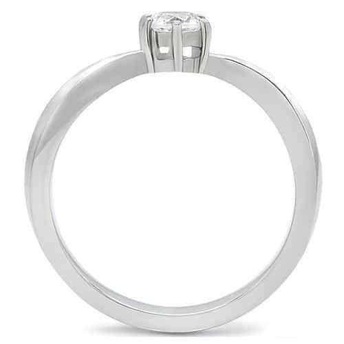 Stainless Steel Round Petite Ring | The Stainless Jewelry view 4