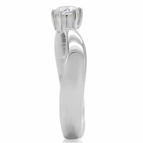Stainless Steel Round Petite Ring | The Stainless Jewelry view 5