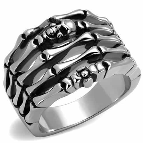 Stainless Steel Skeleton Hand Claw Ring | The Stainless Jewelry view 1