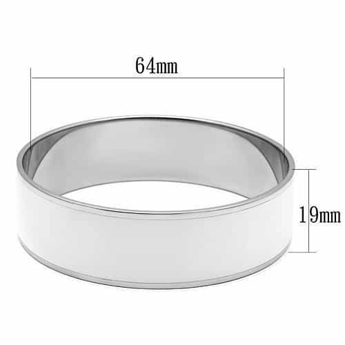 Stainless Steel Silver Polished Wide Bracelet view 2