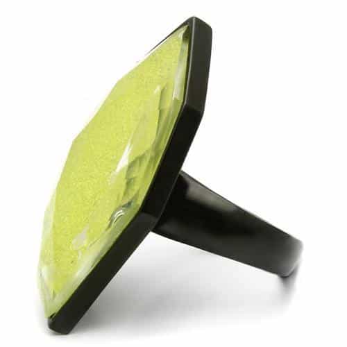 Brass Red Enamel Band Ring | The Stainless Jewelry view 6