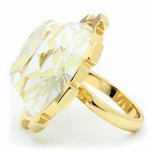 Brass Twisted Metal Band Ring | The Stainless Jewelry view 3
