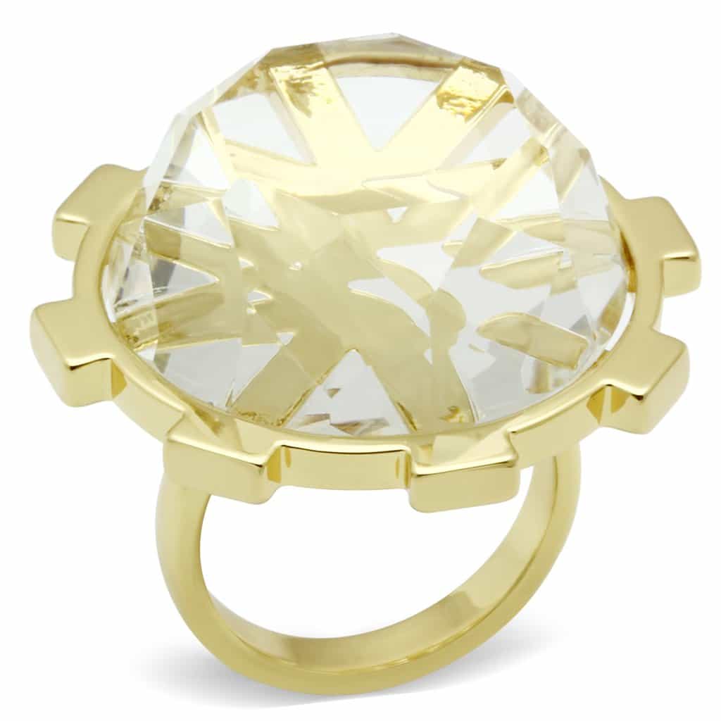Brass Twisted Metal Band Ring | The Stainless Jewelry view 1