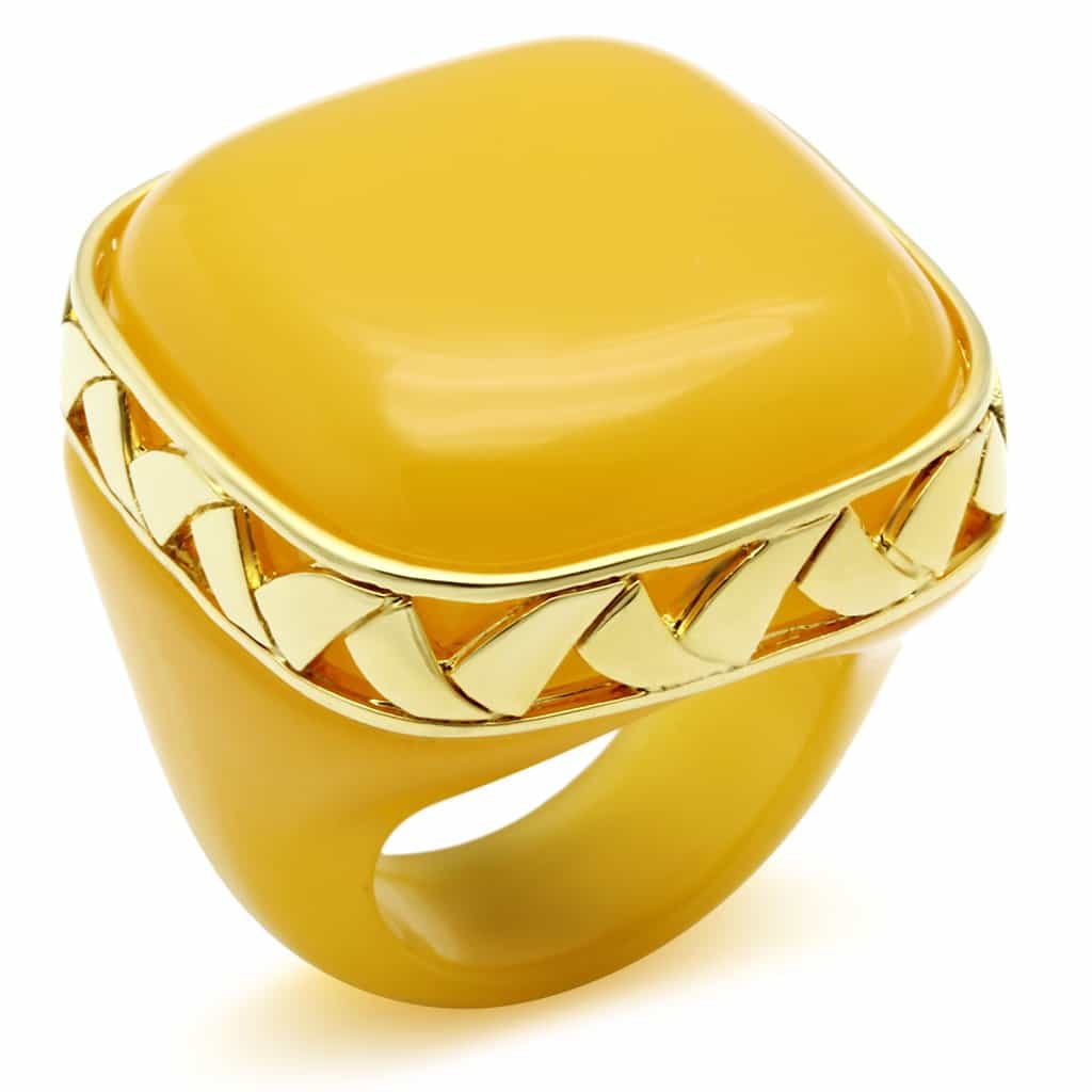 Brass Polished Gold Ring | The Stainless Jewelry view 1