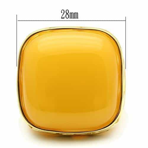 Brass Polished Gold Ring | The Stainless Jewelry view 5