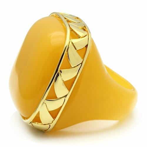 Brass Polished Gold Ring | The Stainless Jewelry view 6