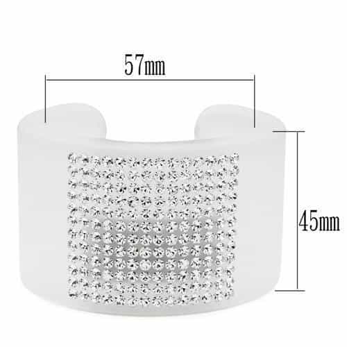 Resin Black Studded Bangle | The Stainless Jewelry view 2