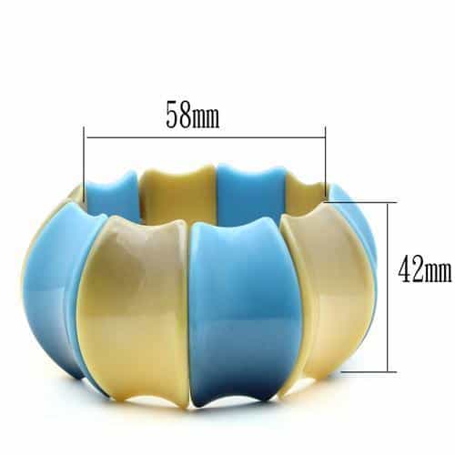 Resin Ivory Crystal Bracelet | The Stainless Jewelry view 2