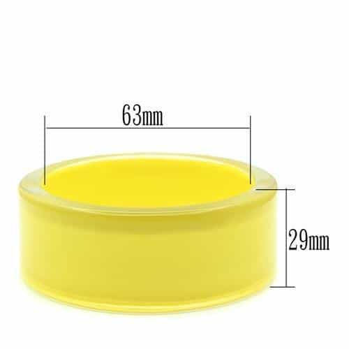 Resin Cream Dot Bangle | The Stainless Jewelry view 2