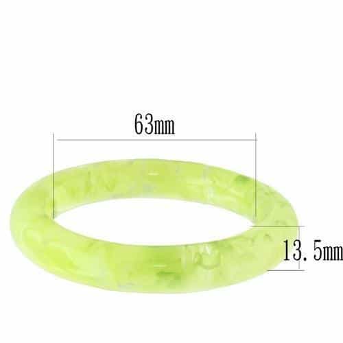 Resin Red Enamel Bangle | The Stainless Jewelry view 2