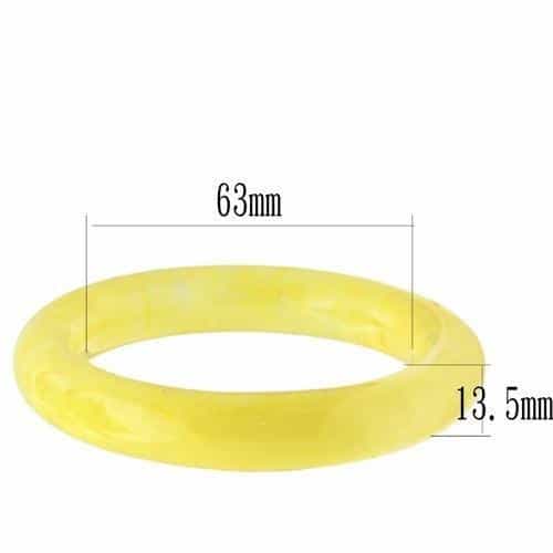 Resin Pink Enamel Bangle | The Stainless Jewelry view 2