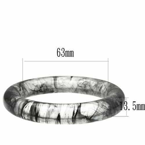 Resin Blue Enamel Bangle | The Stainless Jewelry view 2