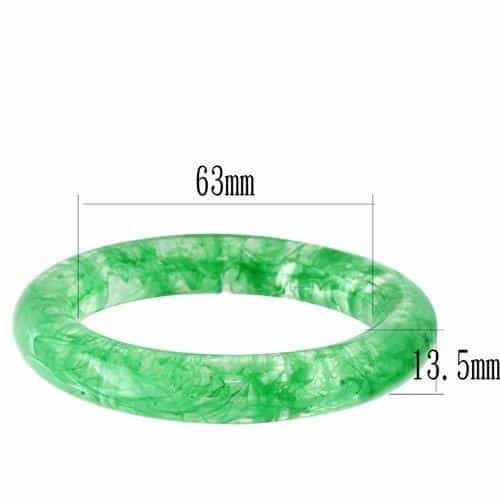 Resin Purple Enamel Bangle | The Stainless Jewelry view 2