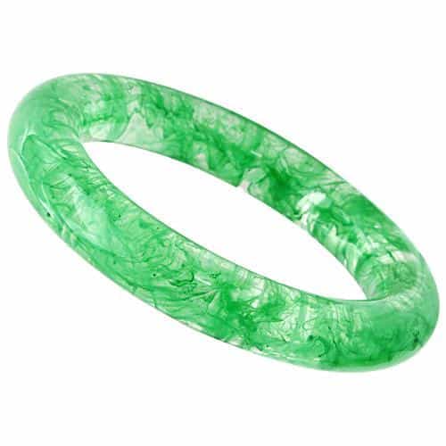 Resin Purple Enamel Bangle | The Stainless Jewelry view 1