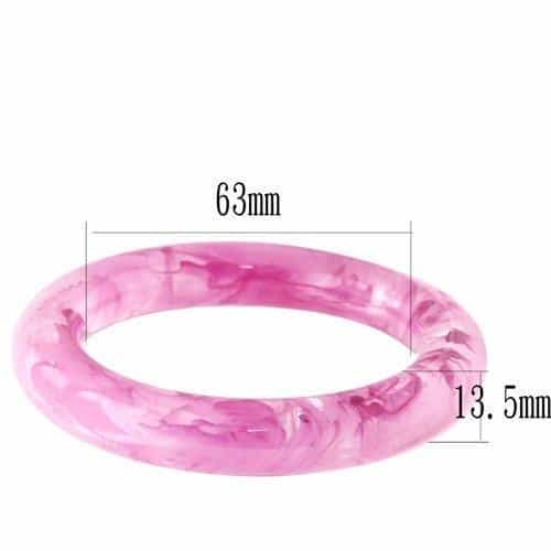 Resin Pink Marble Bangle Bracelet | The Stainless Jewelry view 2