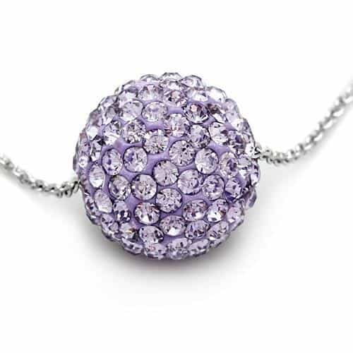 Brass Pink Enamel Detail Pendant | The Stainless Jewelry view 2