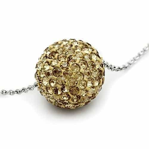 Brass Green Enamel Pendant | The Stainless Jewelry view 2
