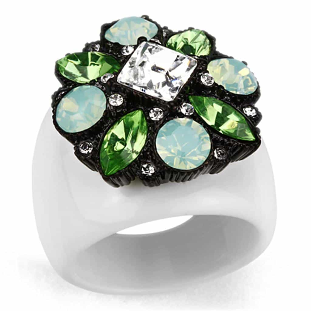 Brass Multi Enamel Band Ring | The Stainless Jewelry view 5