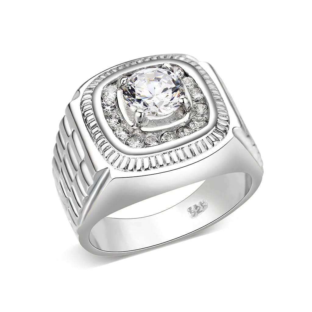 Sterling Silver Baseball Dome Ring