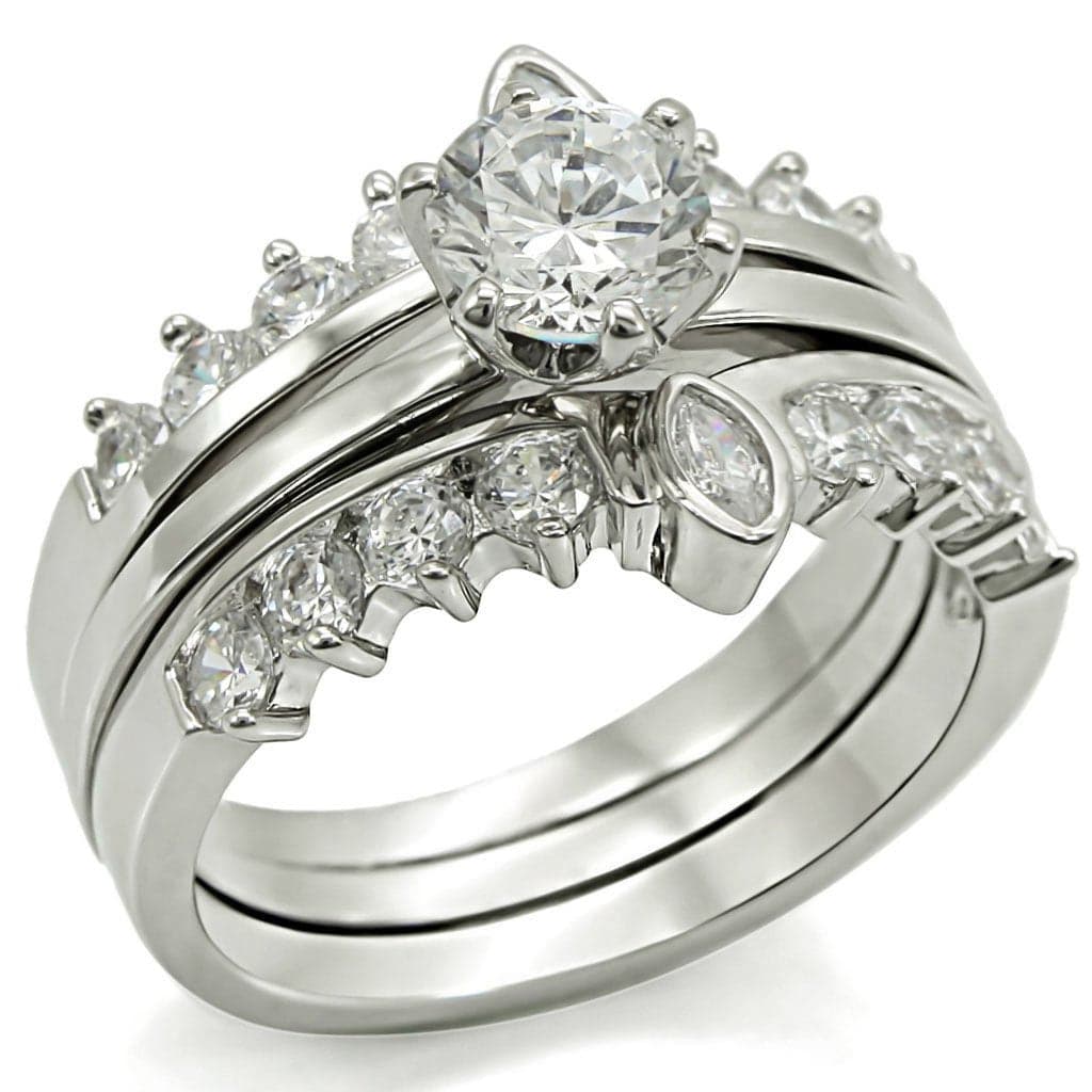 Brass Princess Channel Bridal Ring