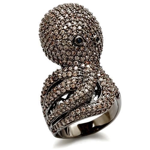 Brass Crystal Parrot Ring | The Stainless Jewelry