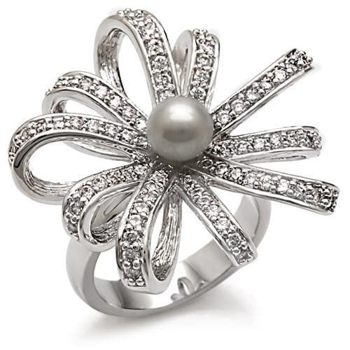 Brass Pearl Spider Ring | The Stainless Jewelry