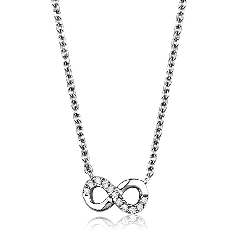 Brass CZ Infinity Symbol Pendant | The Stainless Jewelry