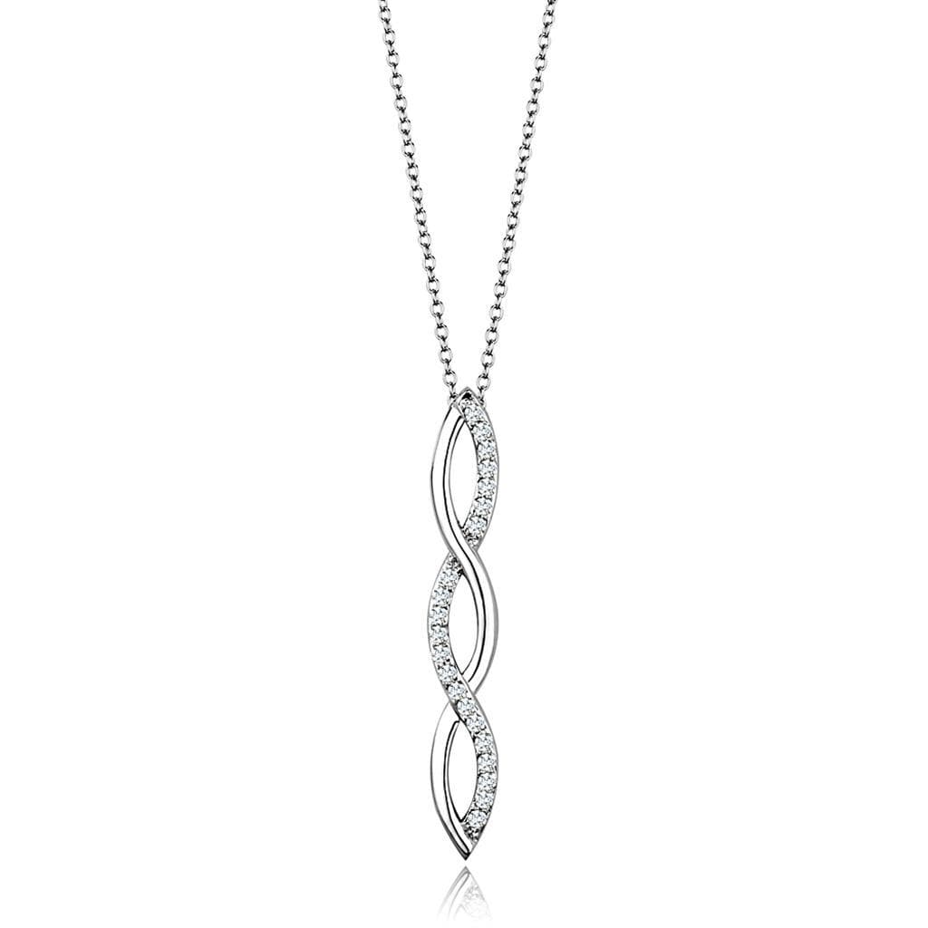 Brass Twisted Infinity Pendant | The Stainless Jewelry