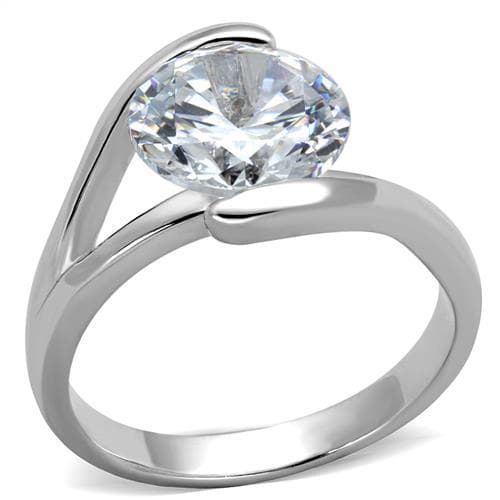 Brass Solitaire Twist Ring | The Stainless Jewelry