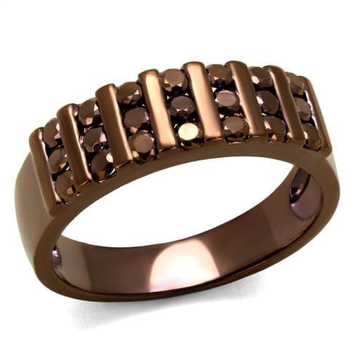 Brass Channel Row Band Ring | The Stainless Jewelry