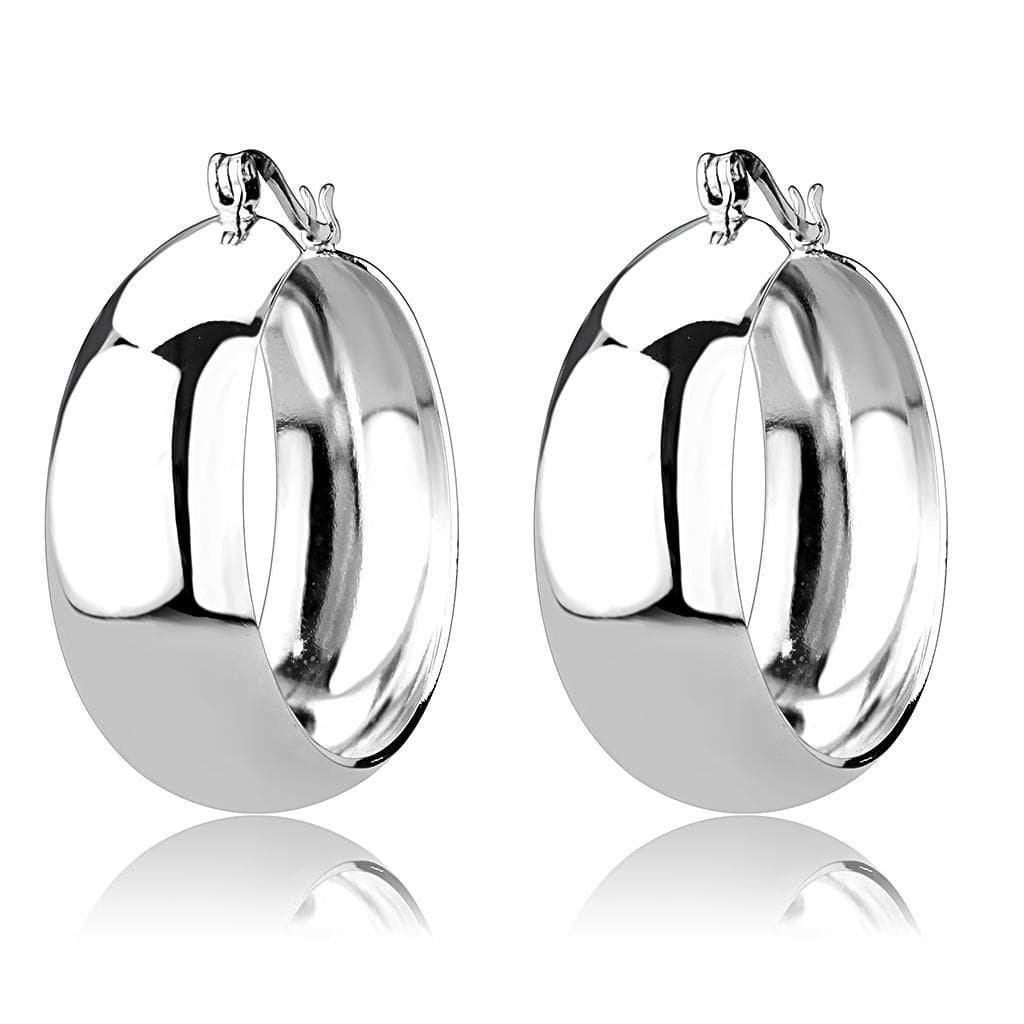 Brass Smooth Dome Hoop Earrings | The Stainless Jewelry